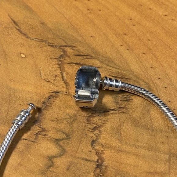 Pandora Barrel Clasp Snake Chain Bracelet 7" - Picture 4 of 7